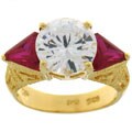 Maddy Emerson 'Majesty' Created Ruby and CZ Ring