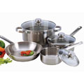 Lightweight Stainless Steel 7-Piece Cookware Set