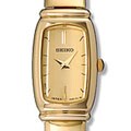 Seiko Women's Baguette Gold-plated Quartz Watch