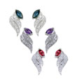 Sterling Silver Gemstone Earrings (India)