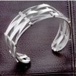 Sterling Silver Woven Fence Cuff (Mexico)