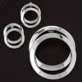 Sterling Silver Circles Pendant and Earring Set (Mexico)
