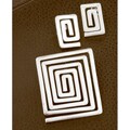 Sterling Silver Labyrinth Pendant and Earring Set (Mexico)