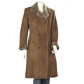 Aston Double-breasted Women's Shearling Coat