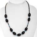 Agate, Jade and Blue Turquoise Necklace
