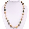 Earth Tone Agate Gemstone Necklace