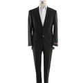 Hart Schaffner & Marx Men's Solid Black Suit