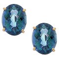 14k Yellow Gold Neptune Garden Topaz Earrings