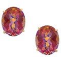 14k Yellow Gold Twilight Fire Topaz Earrings