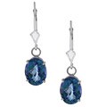 14k Gold Neptune Garden Topaz Dangle Earrings