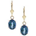 14k Yellow Gold Neptune Garden Topaz Earrings