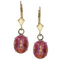 14k Yellow Gold Twilight Fire Topaz Earrings