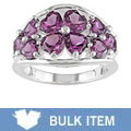 Sterling Silver Heart Rhodolite Ring (Case of 6)