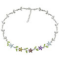 Sterling Silver Multi Gemstone Necklace (Case of 3)