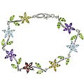 Sterling Silver Multi Gemstone Bracelet (Case of 3)