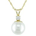 14k Yellow Gold Cultured Pearl Pendant (Set of 3)