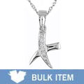 14k White Gold Diamond Accent Necklace (Case of 3)