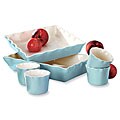 Mayfair & Jackson 6-piece Cloud Ruffle Stoneware