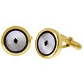 Goldfilled Round Cuff Links