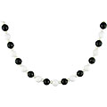 Black & White Bead and FW Pearl Necklace