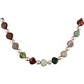 Rice Pink FW Pearl & Imperial Jasper Necklace