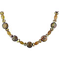 Multi-gemstone Jasper Pearl Necklace