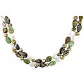 Multi-Gemstone FW Pearl Necklace