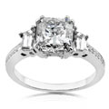 18k White Gold 3 1/8ct TDW Diamond Ring