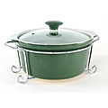 Mayfair & Jackson Round Green Casserole Dish