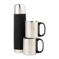 Stainless Steel Black Vacuum Flask Gift Set