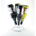 Chrome 4-bottle Wine Rack