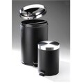 Black Step Trash Can Set