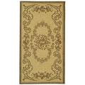 Indoor/Outdoor Courtyard Natural Brown Garden Rug (2'7 x 5')