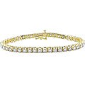 14k Yellow Gold 5ct TDW Diamond Tennis Bracelet (I-J, I1-2)
