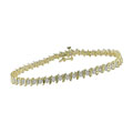 14k Yellow Gold 2ct TDW Diamond S-Link Bracelet