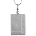 Laser-etched Crucifixion Medallion Necklace