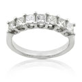 14k White Gold 1ct TDW Princess Cut Diamond Band