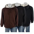 Men's Full Zip Hoody with Sherpa Lining