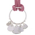 Platifina Silver Charming Hearts Necklace