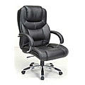 Deluxe Big & Tall Black Leather Executive Chair