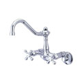 Adjustable Chrome Wallmount Kitchen Faucet