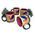 Classic Rooster Collection 4-piece 12-ounce Mug Set