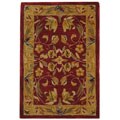 Hereditary Burgundy Gold Rug (2' x 3')