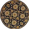 Medallions Navy Rug (8' Round)