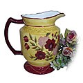 Floral Garden Hand-painted Large Water Pitcher