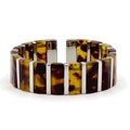 Magnetic Faux-tortoise Designer Cuff