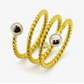 Magnetic Twisted Spiral Ring