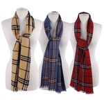 Men's Cashmere Tartan Plaid Scarf $46