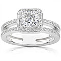 14k White Gold 1 1/3ct TDW Diamond Engagement Ring