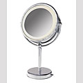 Flourescent Lighted 8x/1x Magnifying Vanity Mirror